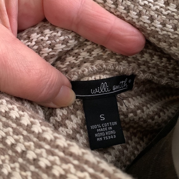 Willi smith oversized turtle neck sweater sz sm. Heavy knit with two tone. NWOT - Picture 7 of 13